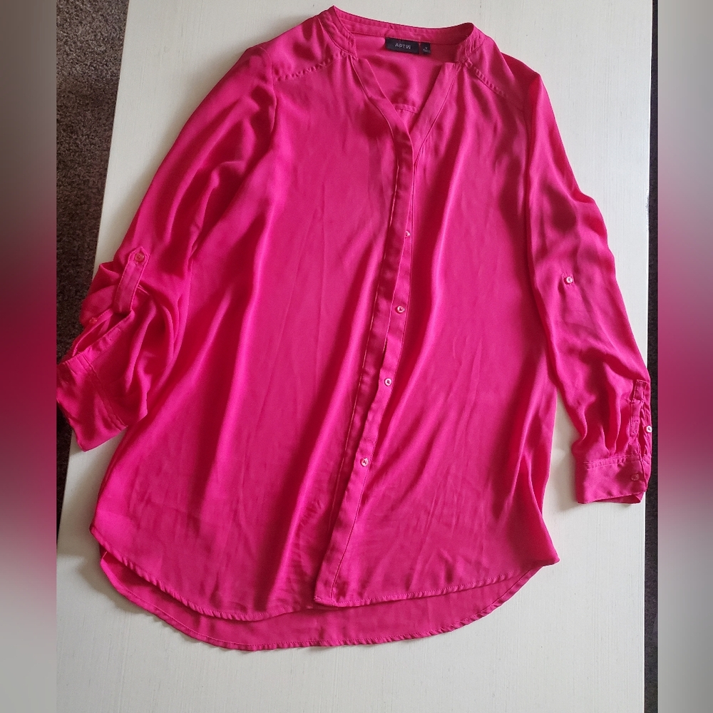 Apt. 9, Women's Pink Blouse, Size M